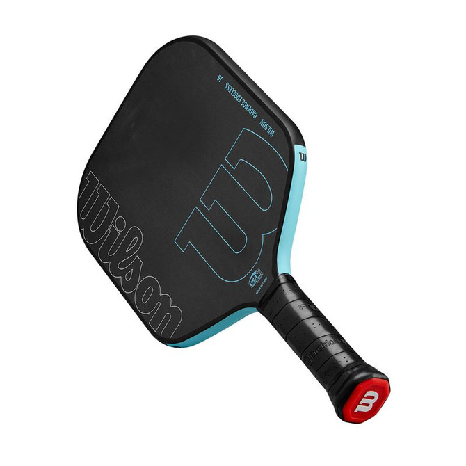 Wilson Cadence Edgeless 16 Black/Blue Pickleball Paddle - 6