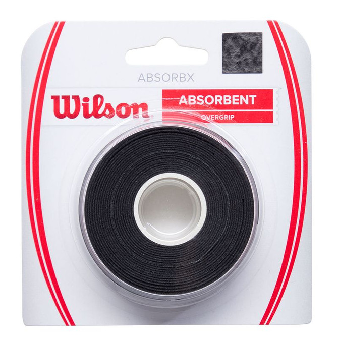 Wilson Absorbx Black Overgrip (3 Pack)