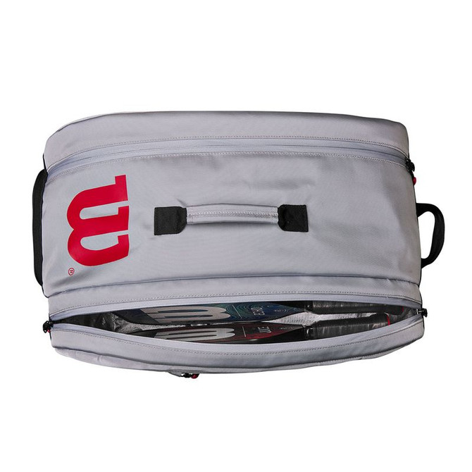 Wilson Pickleball Super Tour Bag - Grey/Red - 4