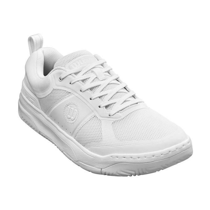 Wilson Pickle Pro Mens Pickleball Shoe - White/White - 4