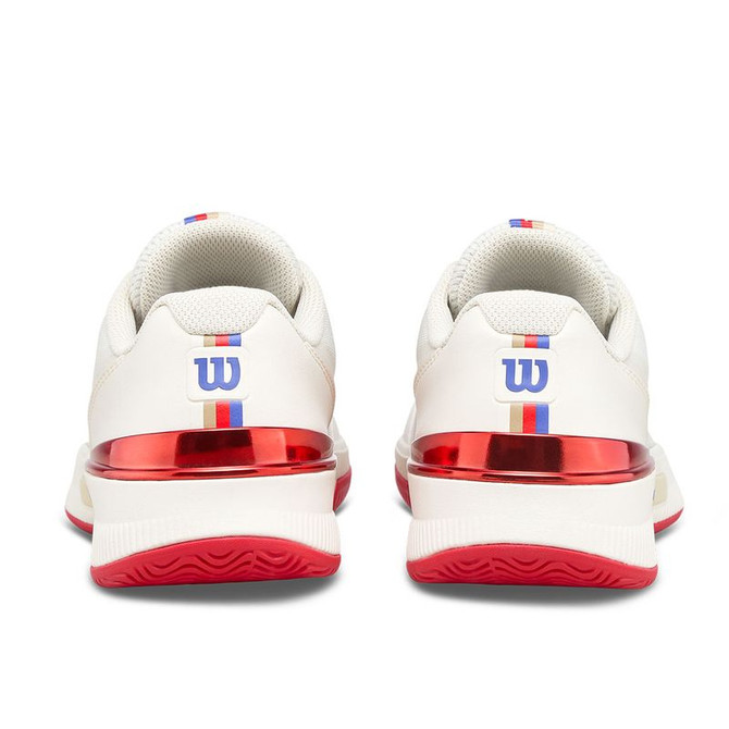 Wilson Intrigue Pro USO Womens Tennis Shoe - Tofu/Infrared/Black - 6