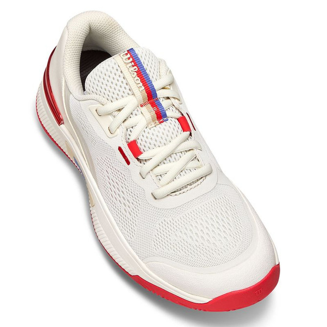 Wilson Intrigue Pro USO Womens Tennis Shoe - Tofu/Infrared/Black - 8