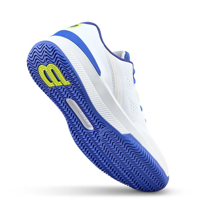 Wilson Intrigue Pro Womens Tennis Shoe - White/Amparo Blue/Safety Yellow - 5