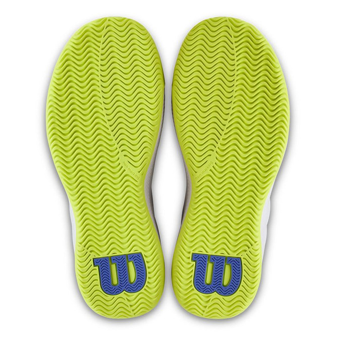 Wilson Intrigue Lite Womens Tennis Shoe - White/Amparo Blue/Safety Yellow - 2