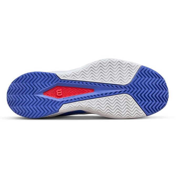 Wilson Rush Pro Lite Mens Tennis Shoe - White/Amparo Blue Soft Yellow - 2