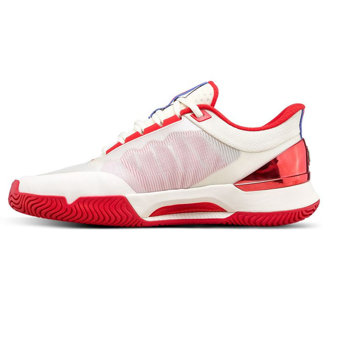 Wilson Intrigue Tour USO Womens Tennis Shoe - Tofu/Infrared/Black - 3