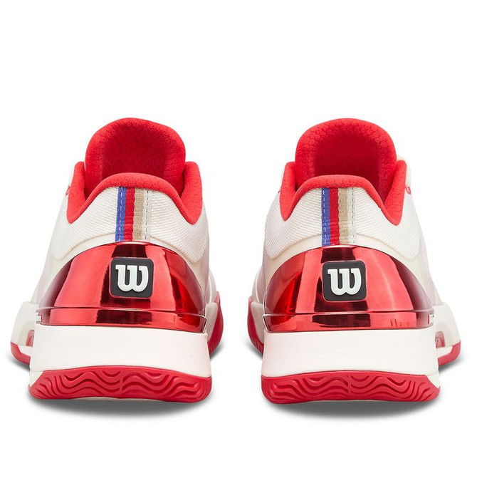 Wilson Intrigue Tour USO Womens Tennis Shoe - Tofu/Infrared/Black - 6