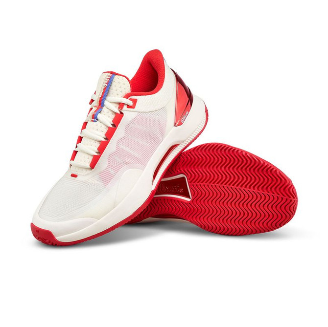 Wilson Intrigue Tour USO Womens Tennis Shoe - Tofu/Infrared/Black - 8