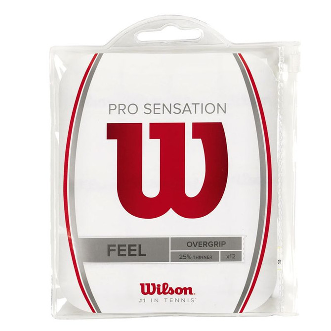 Wilson Pro Sensation White Overgrip (12 pack)