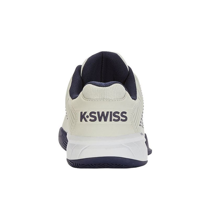 K Swiss Hypercourt Express 2 WIDE (2E) Mens Tennis Shoe - Gray/White/Peacoat - 5