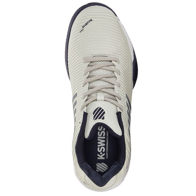 K Swiss Hypercourt Express 2 WIDE (2E) Mens Tennis Shoe - Gray/White/Peacoat - 6