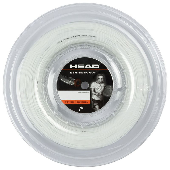 Head Synthetic Gut 17G White Tennis String REEL
