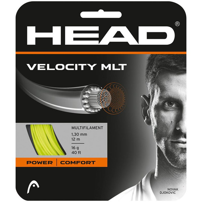 Head Velocity MLT 16G Yellow Tennis String