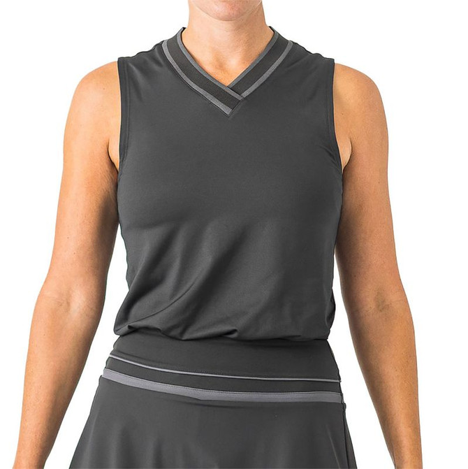 Boast V-Neck Tank Top - Black