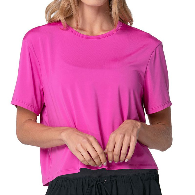 Lucky in Love PS I Love You Power Box Tee - Mulberry