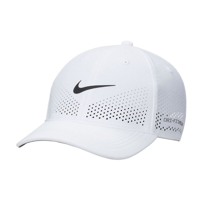 Nike Dri Fit Advantage Club Hat - White/Black