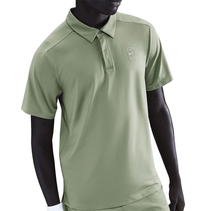 Nike Court Advantage Polo - Oil Green/White - 3