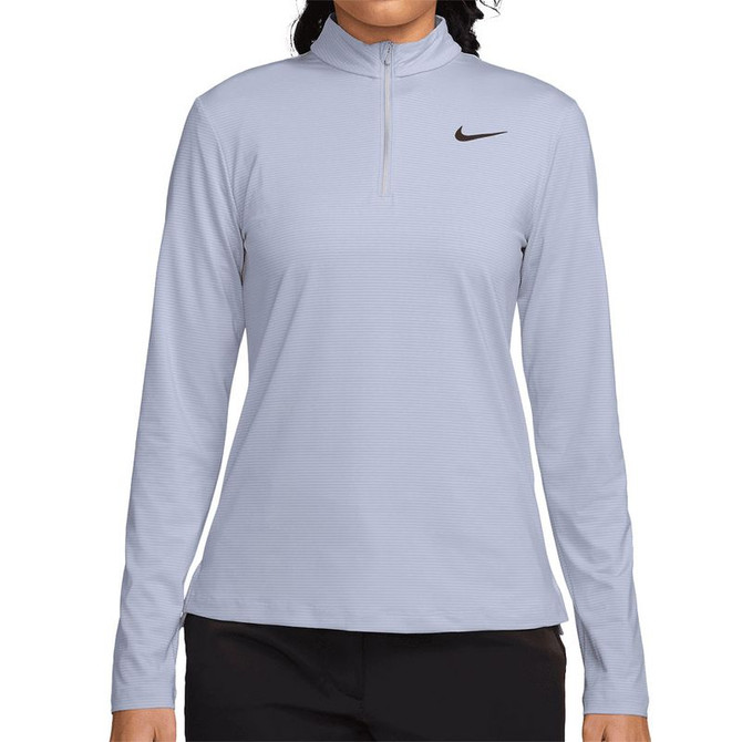 Nike Victory 1/2 Zip Long Sleeve Top - Ghost/Black