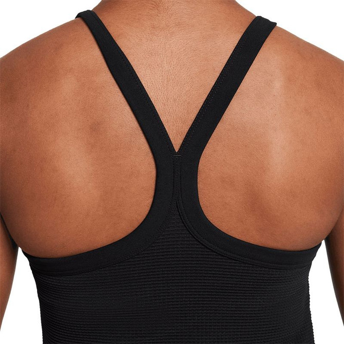 Nike Girls High Neck Tank Top - Black/White - 3