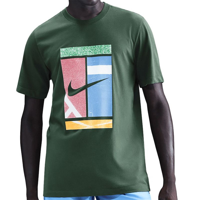 Nike Court Dri FIT Tee Shirt - Fir
