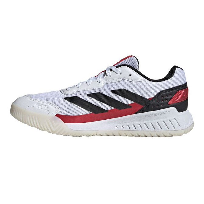 adidas Courtquick Mens Padel Shoe - White/Black/Lucid Red - 3