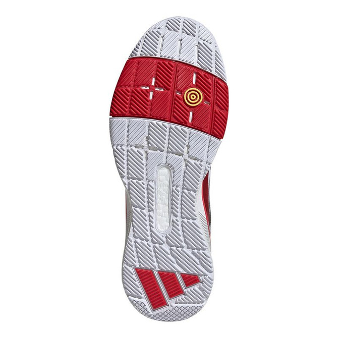 adidas Crazyquick Boost Mens Padel Shoe - White/Black/Lucid Red - 2