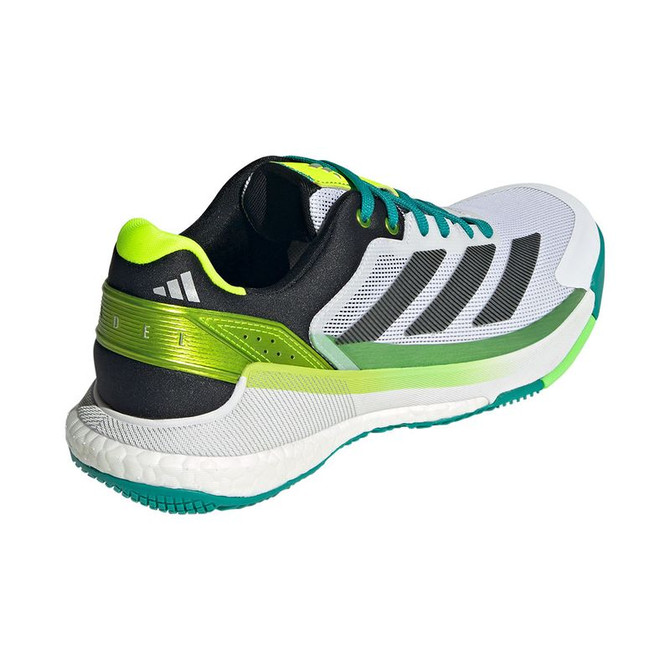 adidas Crazyquick Boost Mens Padel Shoe - White/Black/Lime Burst - 5