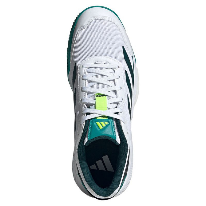adidas Courtquick Mens Padel Shoe - White/Aurora Ivy - 6