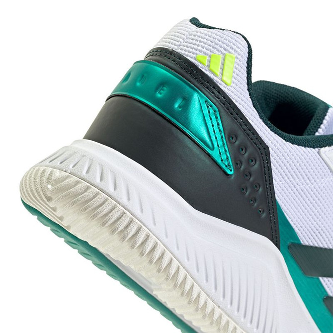 adidas Courtquick Mens Padel Shoe - White/Aurora Ivy - 7