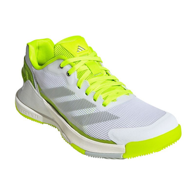 adidas Crazyquick LS Womens Padel Shoe - Lucid Lemon/Silver/Wonder Silver - 4