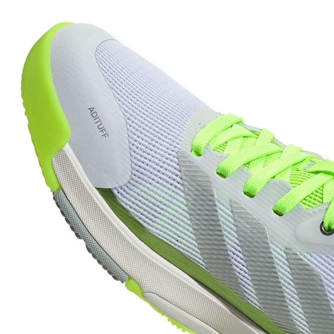 adidas Crazyquick LS Womens Padel Shoe - Lucid Lemon/Silver/Wonder Silver - 8