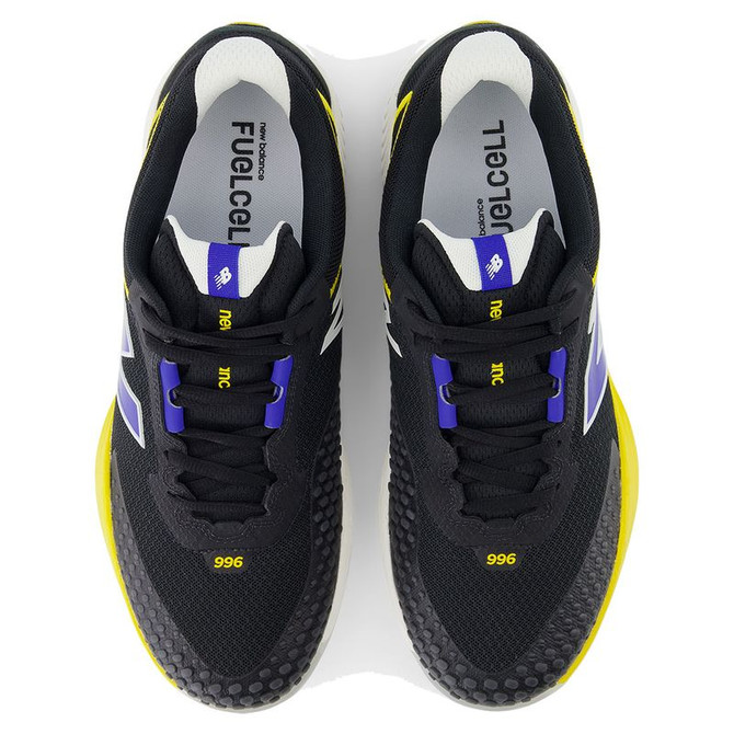 New Balance 996v6 (2E) Mens Tennis Shoe - Black/Blue Gemstone/Apollo Gold - 5