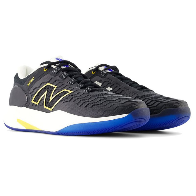 New Balance CT-Rally v2 (2E) Mens Tennis Shoe - Black/White/Apollo Gold - 4