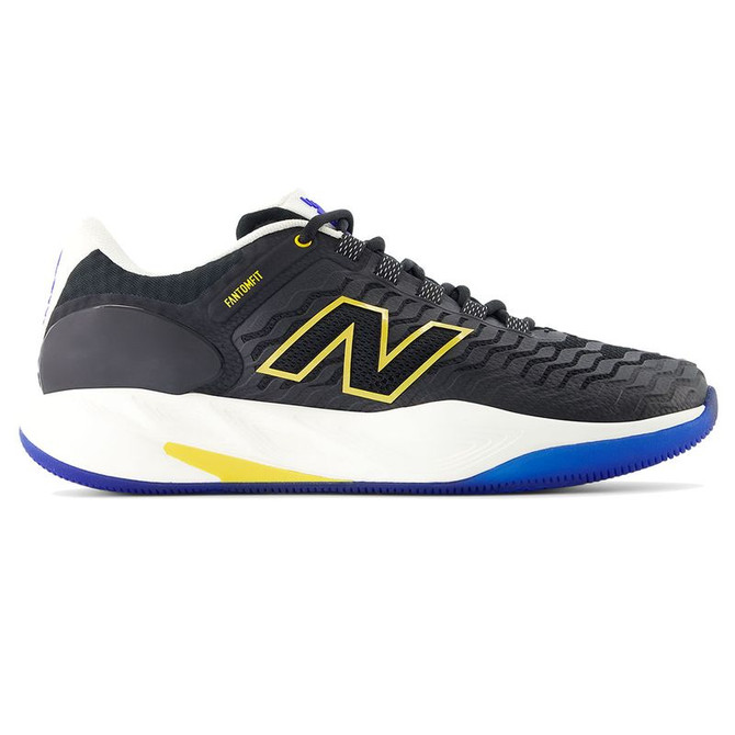 New Balance CT-Rally v2 (2E) Mens Tennis Shoe - Black/White/Apollo Gold