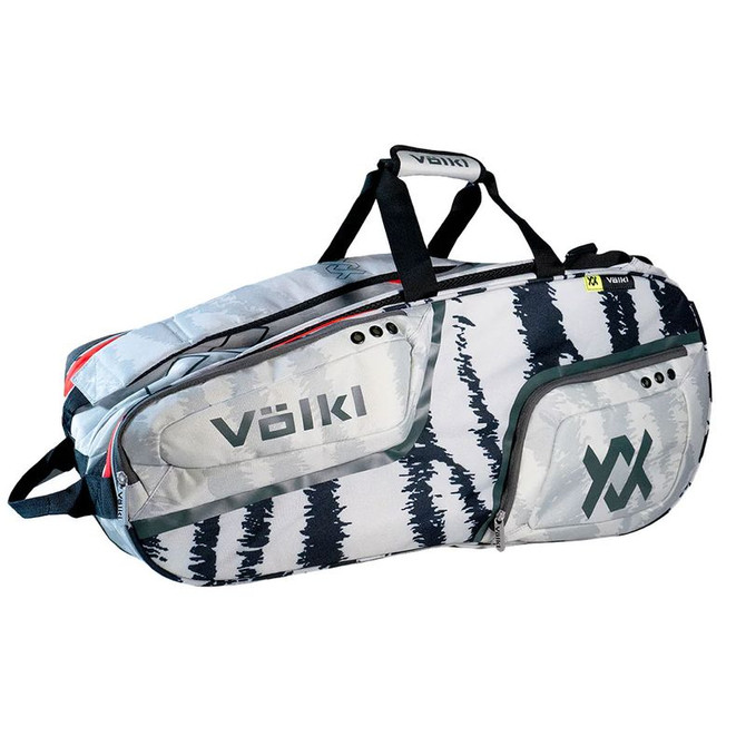 Volkl Zebra Combi Tennis Bag - Ghost White/Black
