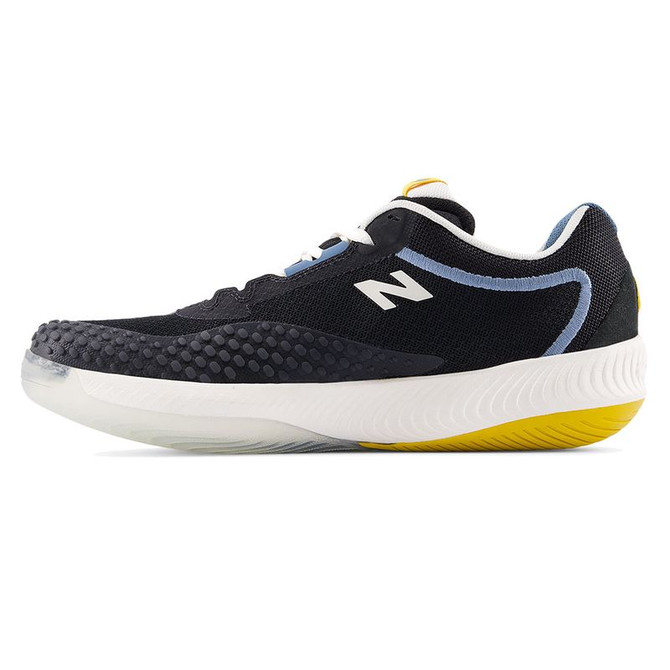 New Balance 996v6 (B) Womens Tennis Shoe - Black/Blue Gemstone/Apollo Gold - 3
