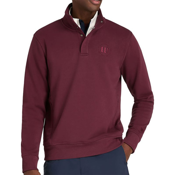 Wilson Tennis Club 1/2 Zip Mock Sweatshirt - Port Royale