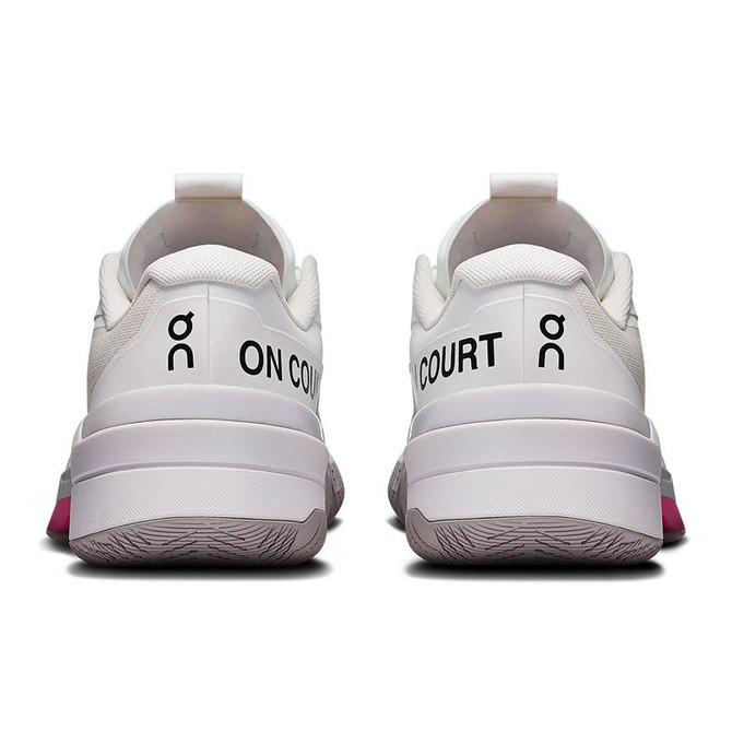 On The Roger Pro Fire Mens Tennis Shoe - White/Pink - 6