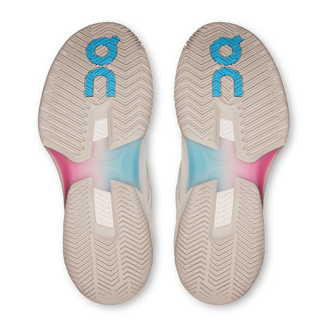 On The Roger Pro Fire Womens Tennis Shoe - White/Pink - 2