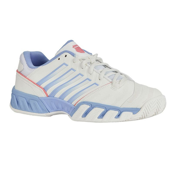 K Swiss Bigshot Light 4 Womens Tennis Shoe - Bright White/Open Air/Strawberry Ice - 3