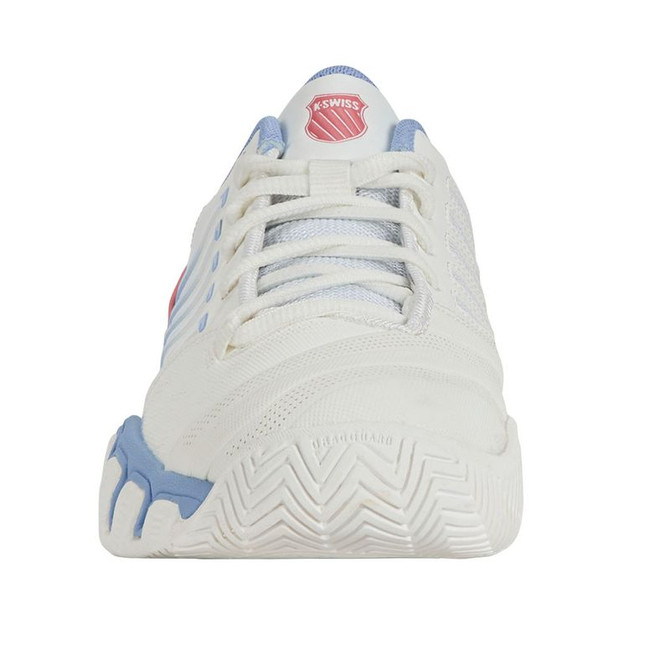 K Swiss Bigshot Light 4 Womens Tennis Shoe - Bright White/Open Air/Strawberry Ice - 4