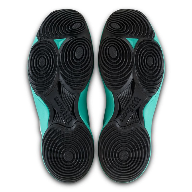 Wilson Hurakn Lite Womens Padel Shoe - White/Turquoise/Black - 2