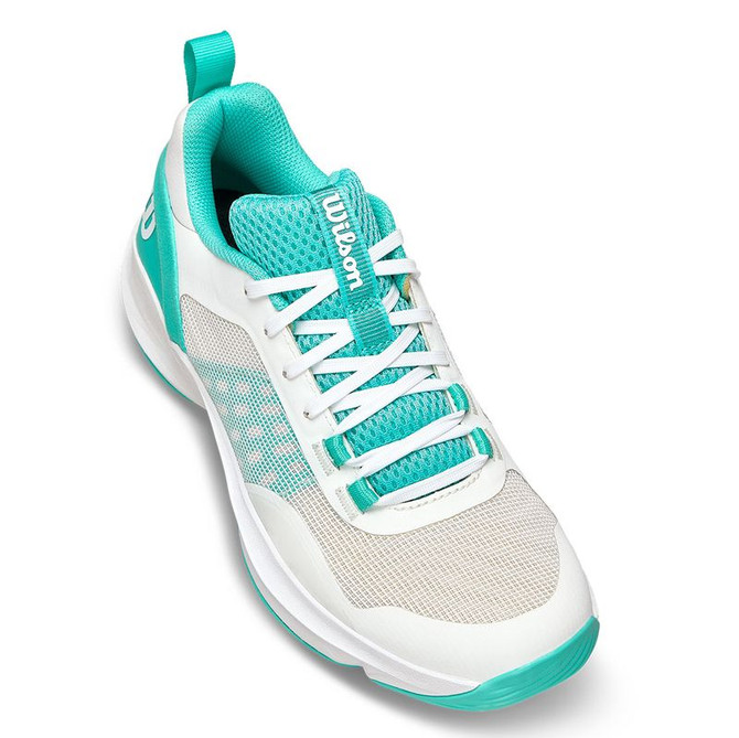 Wilson Hurakn Pro v2 Womens Padel Shoe - White/Deja Vu/Black - 6