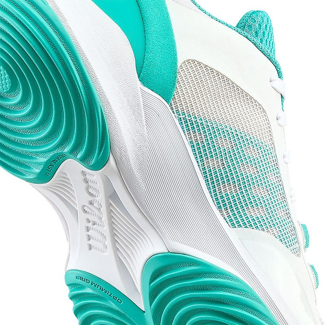 Wilson Hurakn Pro v2 Womens Padel Shoe - White/Deja Vu/Black - 10