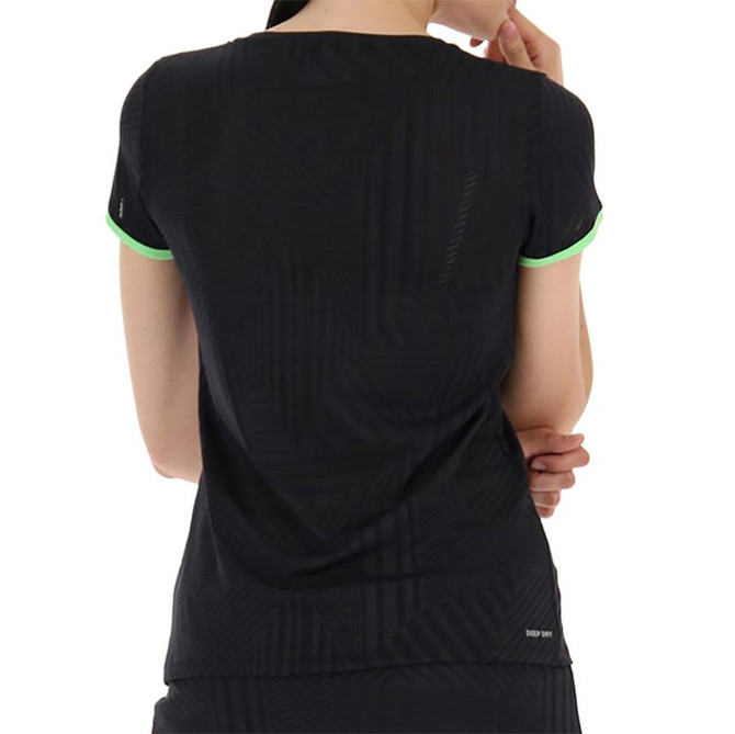 Lotto Superrapida V Tee Shirt - Black/Green Apple Neon - 2