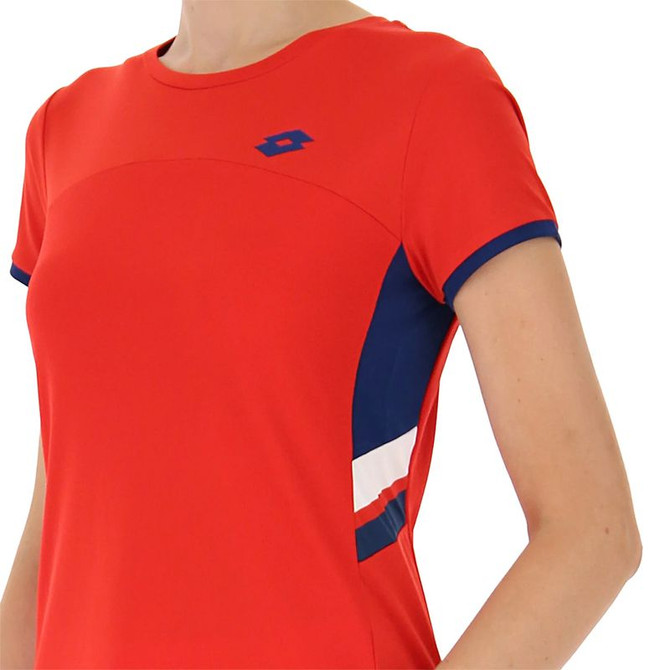 Lotto Squadra III Short Sleeve Top - Flame Red - 2