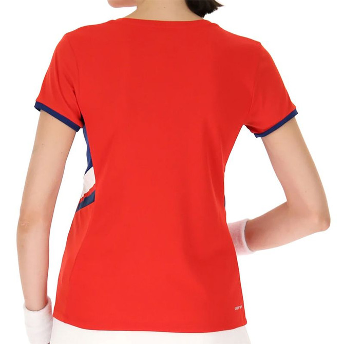 Lotto Squadra III Short Sleeve Top - Flame Red - 3