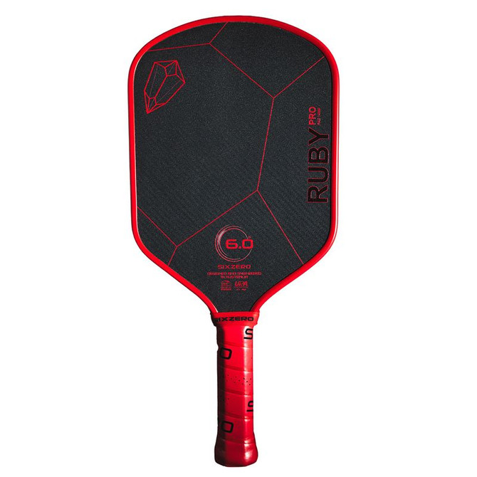 SixZero Ruby Pro 14mm Red Pickleball Paddle