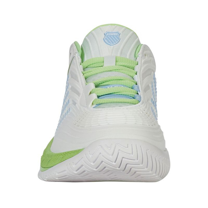 K Swiss Hypercourt Supreme 2 Womens Tennis Shoe - Lucent White/Dutch Canal/Paradise Green - Final Sale - 5