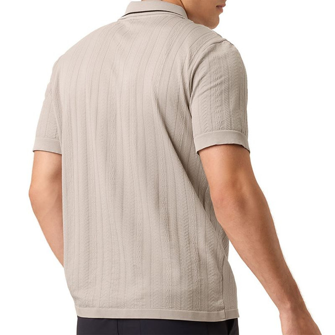 Fila Challenger Cable Knit Polo - Goat - 2